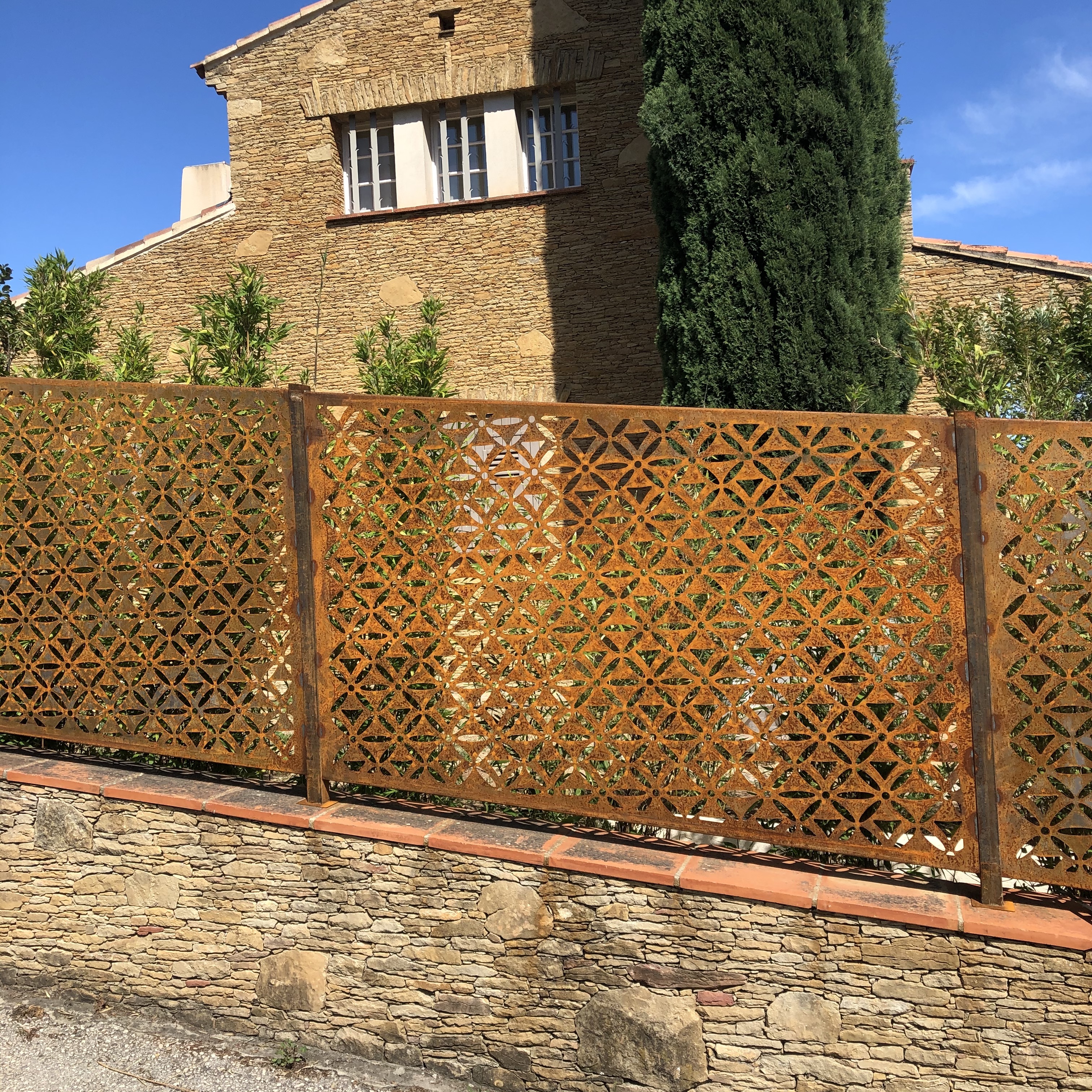 Cloture corten